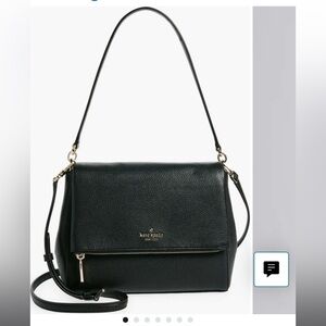 Kate Spade Black Pebbled Leather Shoulder Bag